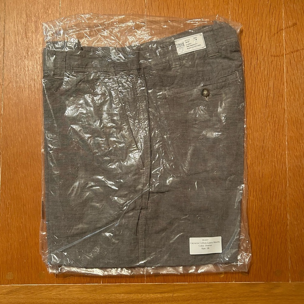 Men’s True Measure Linen Shorts Size 38